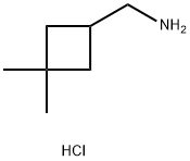 (3,3-DIMETHYLCYCLOBUTYL)METHANAMINE HYDROCHLORIDE,1455037-07-6,结构式