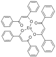 EUROPIUM 1,3-DIPHENYL-1,3-PROPANEDIONATE 化学構造式
