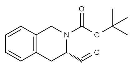 (S)-3-FORMYL-3,4-DIHYDRO-1H-ISOQUINOLINE-2-CARBOXYLIC ACID TERT-BUTYL ESTER Structure