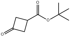 3-オキソシクロブタンカルボン酸T-ブチル 化学構造式