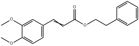 Caffeicaciddimethylphenethylester, 145551-14-0, 结构式