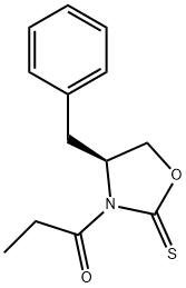 (S)-4-Benzyl-3-propionyl-1,3-oxazolidine-2-thione Struktur