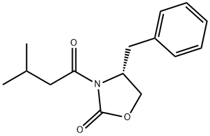 (R)-3-(3-甲基丁酰)-4-苄基-2-恶唑烷酮 结构式