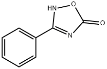 3-フェニル-1,2,4-オキサジアゾール-5(4H)-オン 化学構造式