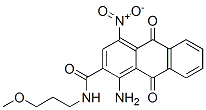 1-アミノ-9,10-ジヒドロ-N-(3-メトキシプロピル)-4-ニトロ-9,10-ジオキソ-2-アントラセンカルボアミド 化学構造式