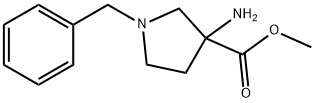 Methyl 3-amino-1-benzylpyrrolidine-3-Carboxylate, 145602-88-6, 结构式