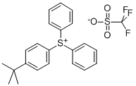 (4-叔丁基苯基)二苯基锍三氟甲磺酸盐, 145612-66-4, 结构式