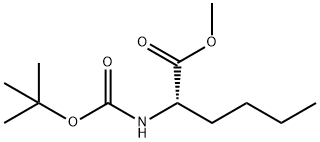 DL-Norleucine, N-[(1,1-dimethylethoxy)carbonyl]-, methyl ester 结构式