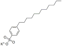 potassium 4-dodecylbenzenesulphonate Struktur