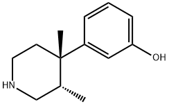 (+)-(3R,4S)-3,4-DIMETHYL-4-(3-HYDROXYPHENYL)PIPERIDINE Structure