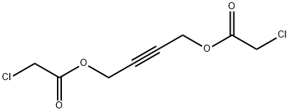 but-2-ynylene bis(chloroacetate) Struktur