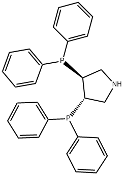 (3S,4S)-(-)-BIS(DIPHENYLPHOSPHINO)PYRROLIDINE Structure