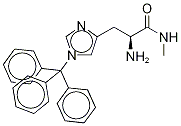 α-AMino-N-Methyl-1-(triphenylMethyl)-1H-iMidazole-4-propanaMide 化学構造式