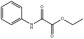 オキソ(フェニルアミノ)酢酸エチル 化学構造式