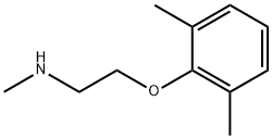 2-(2,6-ジメチルフェノキシ)-N-メチルエタンアミン 化学構造式