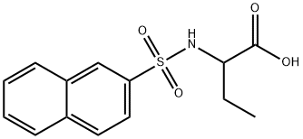 2-(ナフタレン-2-スルホニルアミノ)酪酸 化学構造式