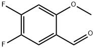 4,5-ジフルオロ-2-メトキシベンズアルデヒド 化学構造式