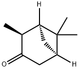 [1S-(1alpha,2beta,5alpha)]-2,6,6-trimethylbicyclo[3.1.1]heptan-3-one Struktur