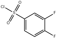 3,4-ジフルオロベンゼンスルホニルクロリド 化学構造式