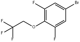 5-ブロモ-1,3-ジフルオロ-2-(2,2,2-トリフルオロエトキシ)ベンゼン 化学構造式