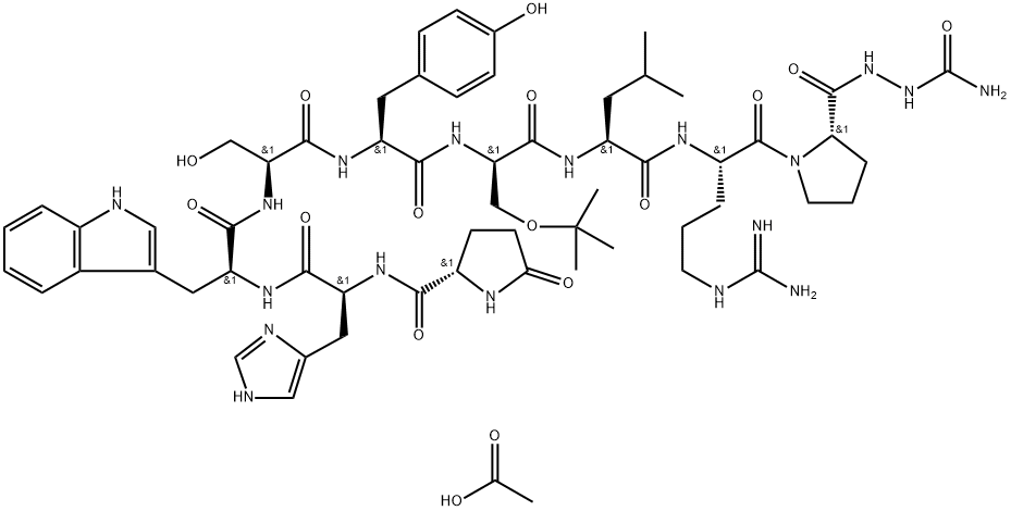 醋酸戈舍瑞林,145781-92-6,结构式