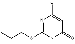6-HYDROXY-2-(PROPYLTHIO)-4(3H)-PYRIMIDINONE Struktur