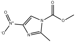 1H-Imidazole-1-carboxylic  acid,  2-methyl-4-nitro-,  methyl  ester 结构式