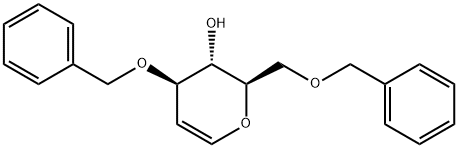 3,6-DI-O-BENZYL-D-GLUCAL, Struktur