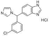 5-[(3-CHLOROPHENYL)-1H-IMIDAZOL-1-YLMETHYL]-1H-BENZIMIDAZOLE HYDROCHLORIDE, 145858-50-0, 结构式