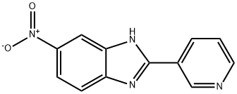 5-硝基-2-(3-吡啶基)苯并咪唑, 145861-59-2, 结构式