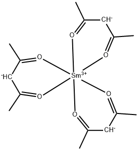 サマリウム(III)アセチルアセトナート二水和物,3N5 化学構造式