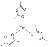 アセチルアセトナトツリウム(III)三水和物 化学構造式