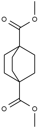 ビシクロ[2.2.2]オクタン-1,4-二カルボン酸ジメチル 化学構造式