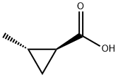 (1S,2S)-2-Methylcyclopropane-1-carboxylic acid Struktur
