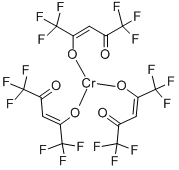 六氟-2,4-乙酰丙酮铬(III),14592-80-4,结构式