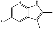 5-溴-2,3-二甲基-1H-吡咯并[2,3-B]吡啶, 145934-65-2, 结构式