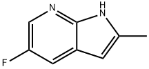 5-氟-2-甲基-7-氮杂吲哚 结构式