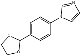 2-((4-Imidazol-1-yl)phenyl)-1,3-dioxolan 结构式