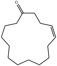 (Z)-4-シクロペンタデセン-1-オン 化学構造式