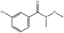 3-氯-N-甲氧基-N-甲基苯甲酰胺, 145959-21-3, 结构式