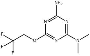 2-AMINO-4-DIMETHYLAMINO-6-(2,2,2-TRIFLUOROETHOXY)-1,3,5-TRIAZINE Structure