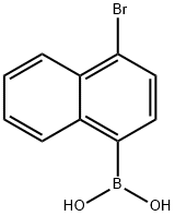 Boronic acid, (4-bromo-1-naphthalenyl)- (9CI) Structure