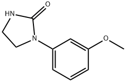 1-(m-メトキシフェニル)-2-イミダゾリジノン 化学構造式