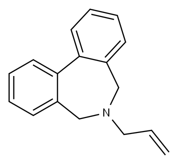 6-allyl-6,7-dihydro-5H-dibenz[c,e]azepine  Structure