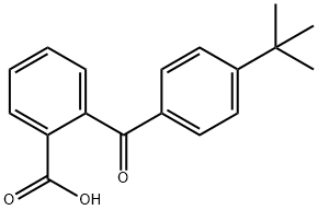 2-[4-(1,1-dimethylethyl)benzoyl]benzoic acid Struktur