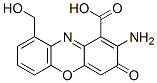 2-Amino-9-hydroxymethyl-3-oxo-3H-phenoxazine-1-carboxylic acid Structure