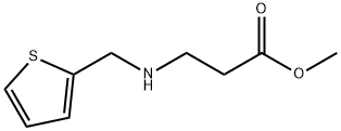 3-[(2-チエニルメチル)アミノ]プロパン酸メチル 化学構造式