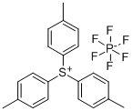 三(4-甲苯基)锍六氟磷酸盐,146062-15-9,结构式