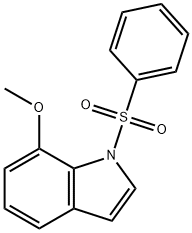 1-BENZENESULFONYL-7-METHOXY-1H-INDOLE Structure