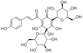 hydroxysafflor yellow A 化学構造式